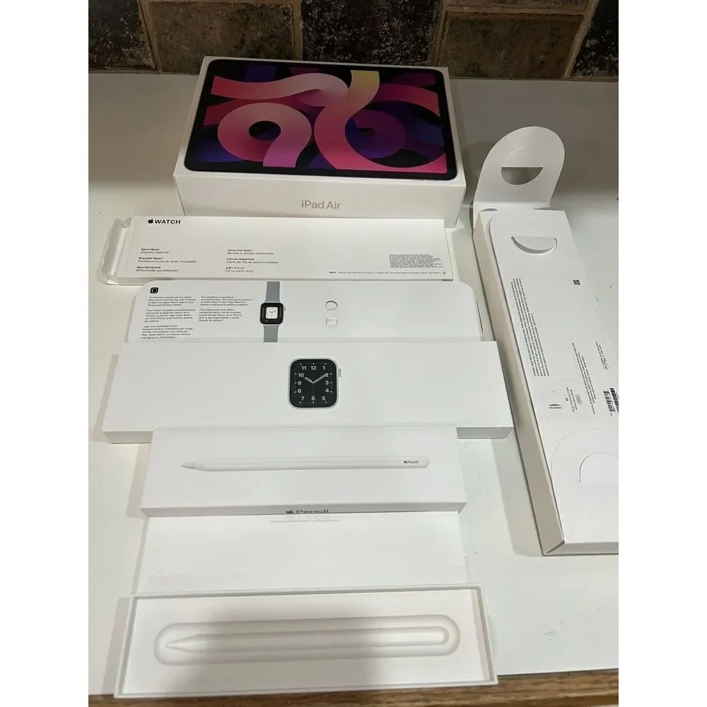 Lot Of Empty APPLE Boxes, İPad Air 4th Gen., Apple Watch, Apple pencil. New Box.